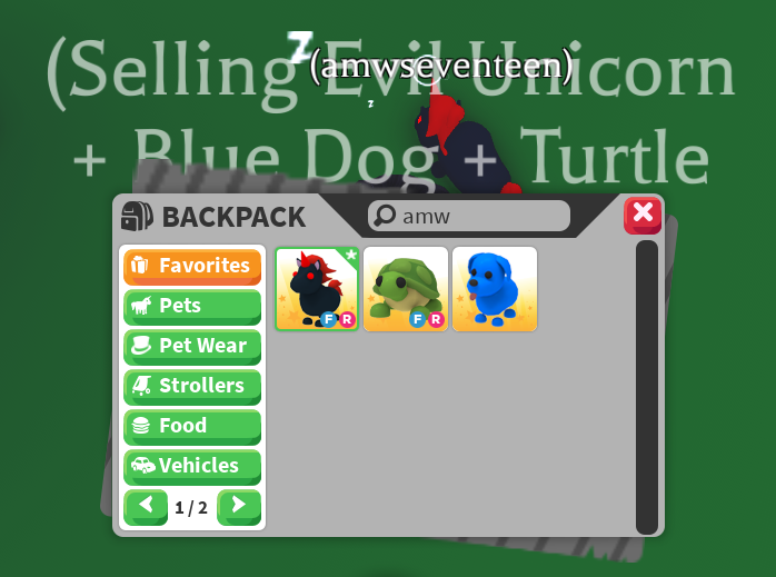 Selling these pets for Gcash! Philippines only.

Evil + Blue Dog + Turtle set for 900 PHP (negotiable)
NGF, but can use mm/mw    

#roblox #adoptme #adoptmetrade #adoptmetrading #adoptmeselling #adoptmebuying