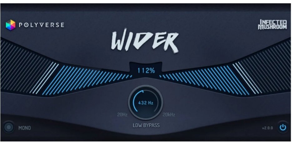 Amxode's tweet image. @PolyverseMusic released an update on wider, &quot;Wider 2&quot; includee high pass filter and mono button, really impressive for a free stereo width plugin, try it out today #Polyversemusic
#free_plugins
#stereo_image
polyversemusic.com/products/wider/