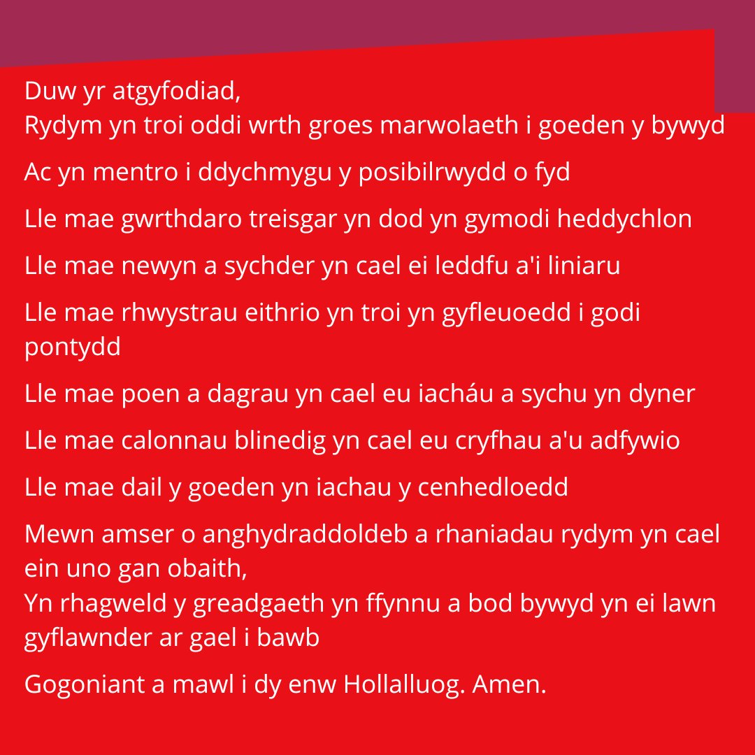 Christian Aid Cymru (@dileutlodi) on Twitter photo 