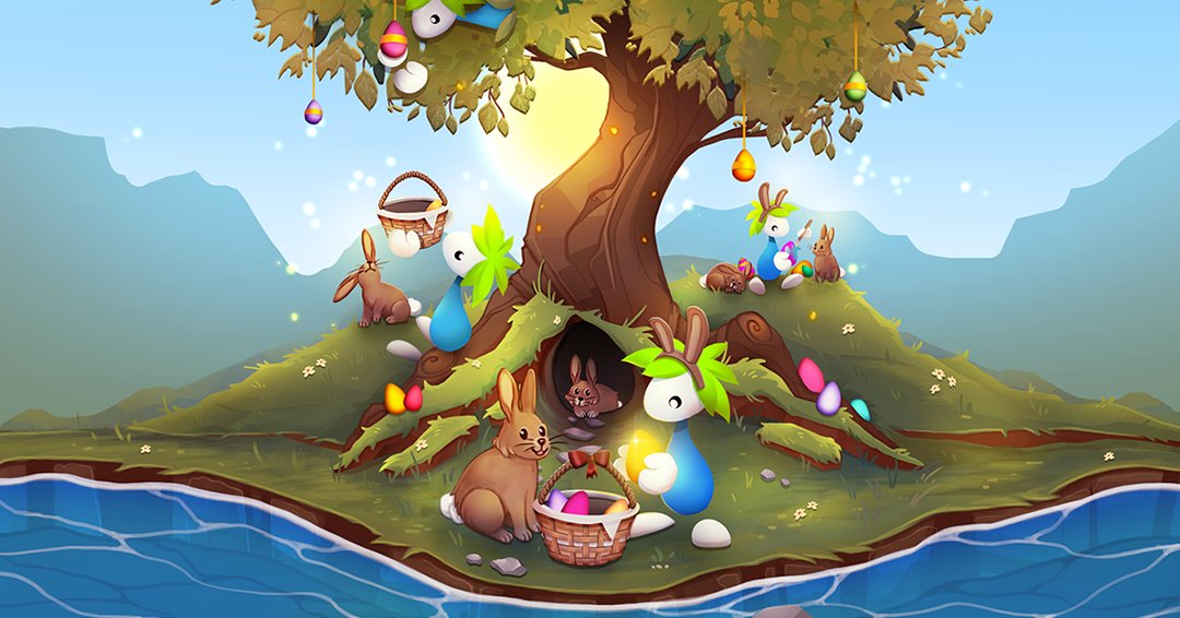 Exient's tweet photo. Have an eggsellent Easter! 

#Lemmings #Exient https://t.co/CUkeJLlQak