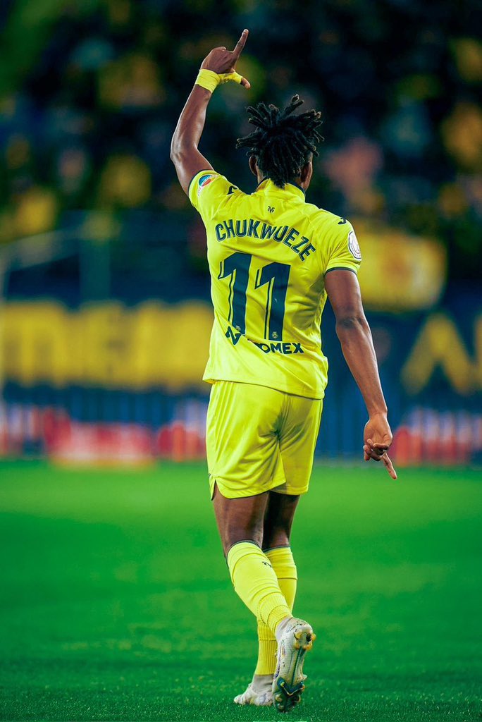 Samuel Chukwueze! One of the trickiest right wingers in world football. His deadly left foot destroys even the best of defenders. 

His brace won the game for Villarreal against Real Madrid at the Santiago Bernabeu last night. #Team9jaStrong #RMAVIL