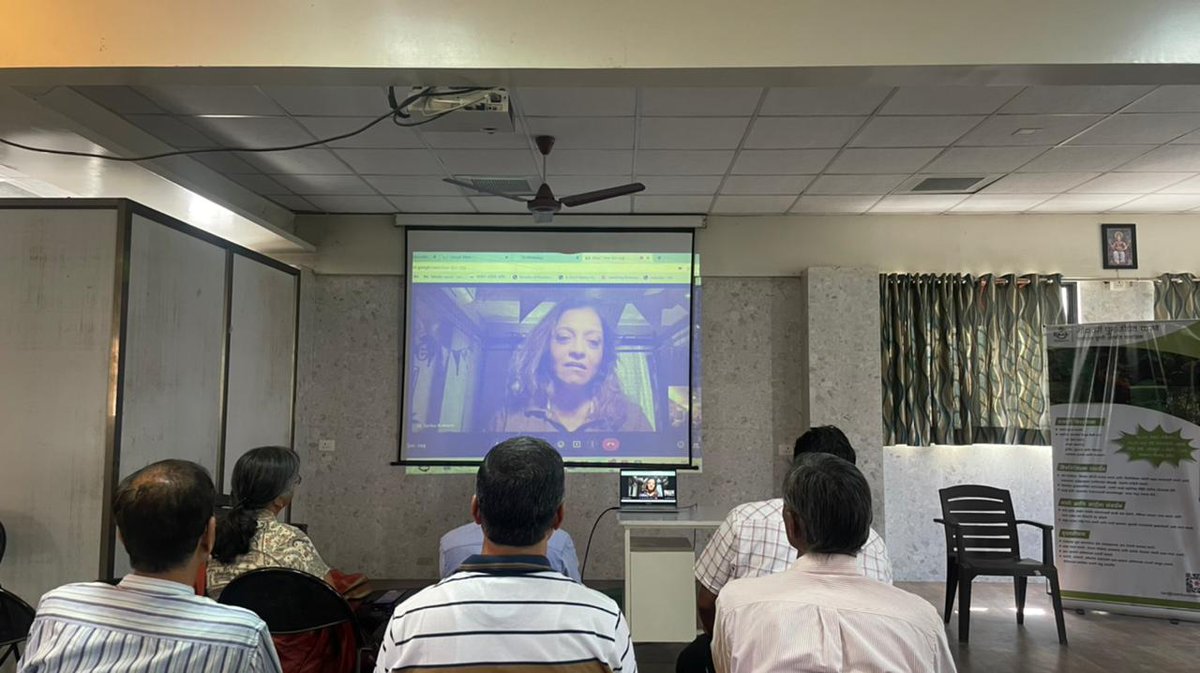 DrSarikaK's tweet photo. This morning I had the proud privilege of addressing some passionate people from #nashik.

I spoke about our model of #watersecurity and #waterconservation and our commitment to #unwater charter. We have committed to making 150 villages 
@Raah_Foundation  @sarika100 https://t.co/SzvjVQfci7