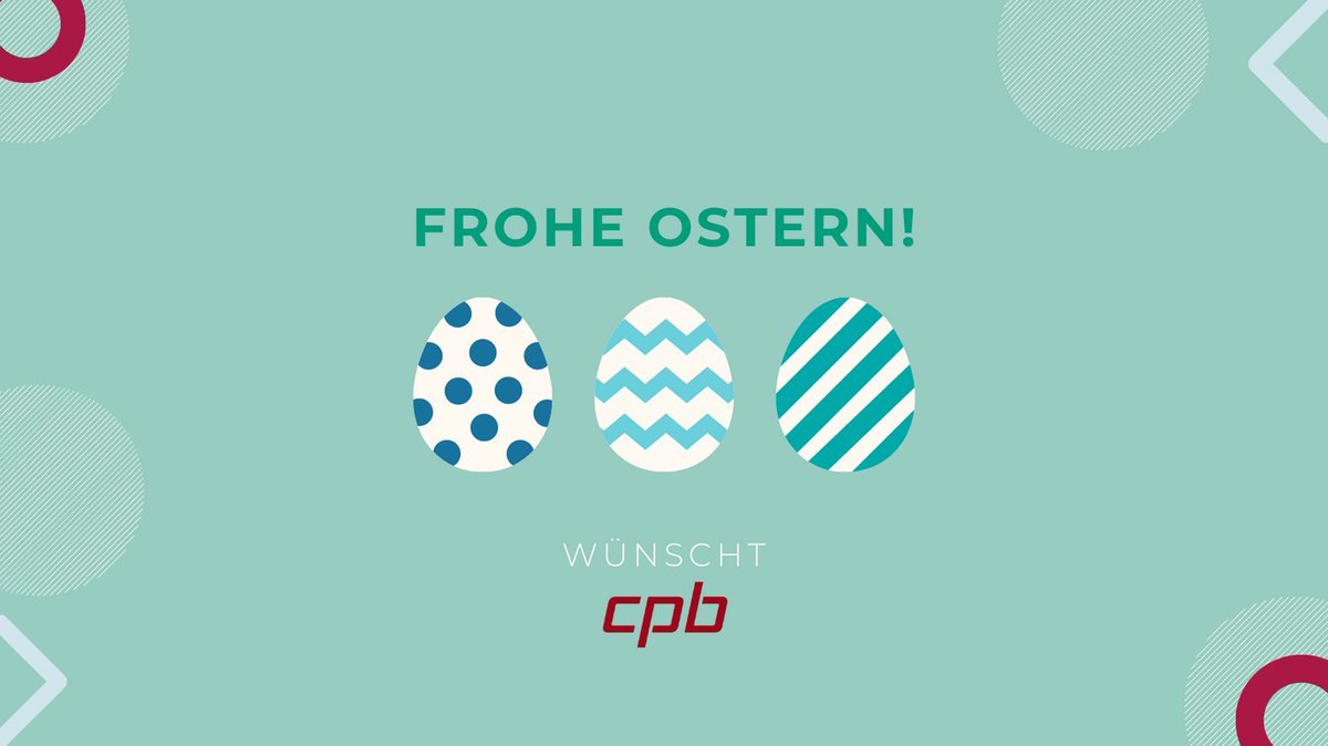 Das CPB-Team wünscht allen frohe Ostern und eine sonnige Frühlingszeit. 
Wir hoffen, ihr könnt die Feiertage genießen und erholt euch gut.

#wearecpb #cpbsoftware #ostern #osterhase