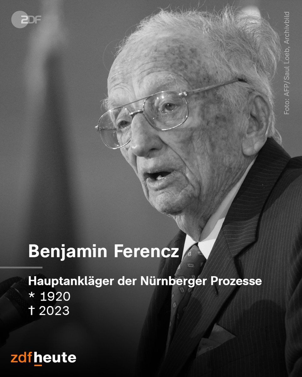 ZDFheute on Twitter: &amp;quot;Er war der letzte noch überlebende Ankläger der ...