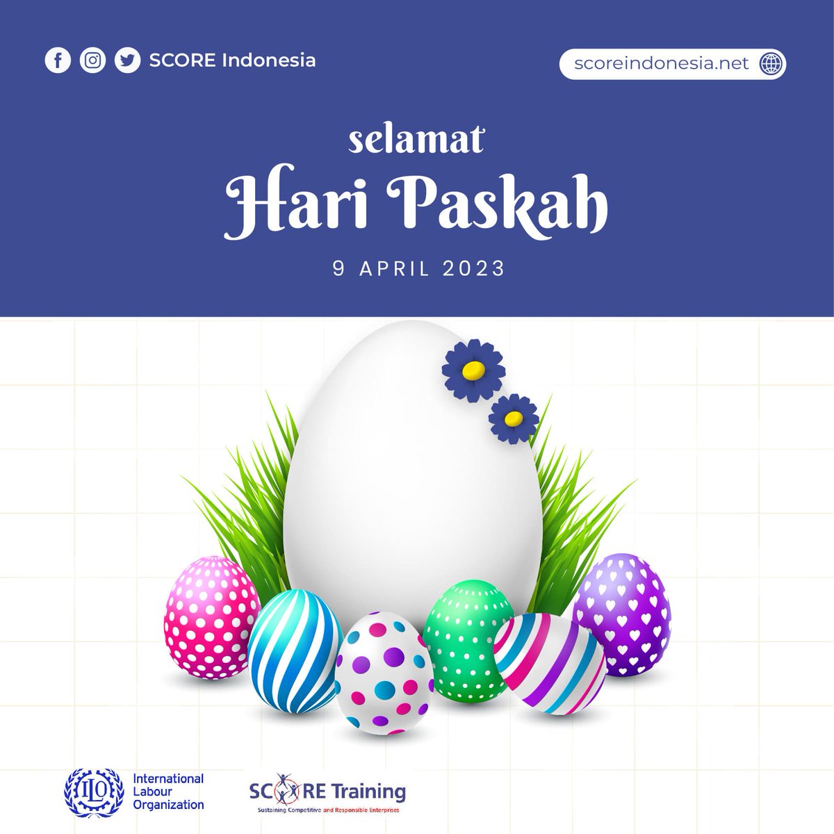 SCORE_Indonesia's tweet photo. Segenap Manajemen SCORE Indonesia mengucapkan "Selamat Paskah 2023! Semoga Paskah membawa keberkahan dan kedamaian."

#SCORETraining #SCOREIndonesia https://t.co/bPMak2SGif