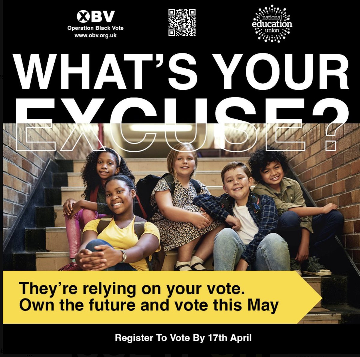 We're too young to vote.  #Racism #SmallBoats #PakistaniMen #CaseyReport #ChildQ #Prevent #StopAndSearch #SarahEverard #NicholeAndBibba #Islamphobia #Brexit #HateCrime #Covid19 #PoliceRacism #EthnicPayGap #NHSRacisn #Homophobia #VoterSupression #LocalElections2023