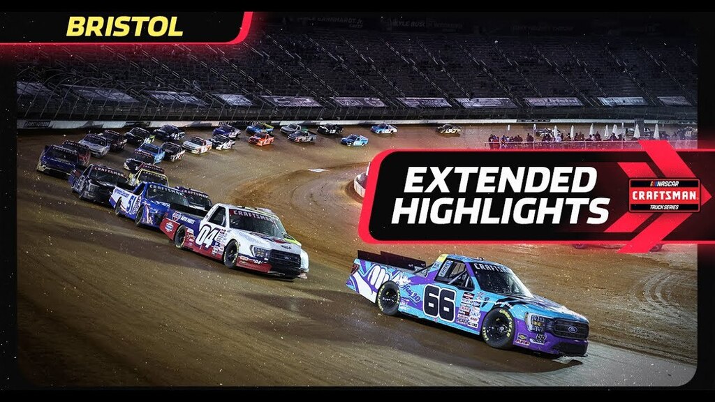 Weather Guard Truck Race on Dirt at Bristol Motor Speedway | Truck Series Extended Highlights https://t.co/nRBuBLFXC1 https://t.co/eKC0cYmoJy