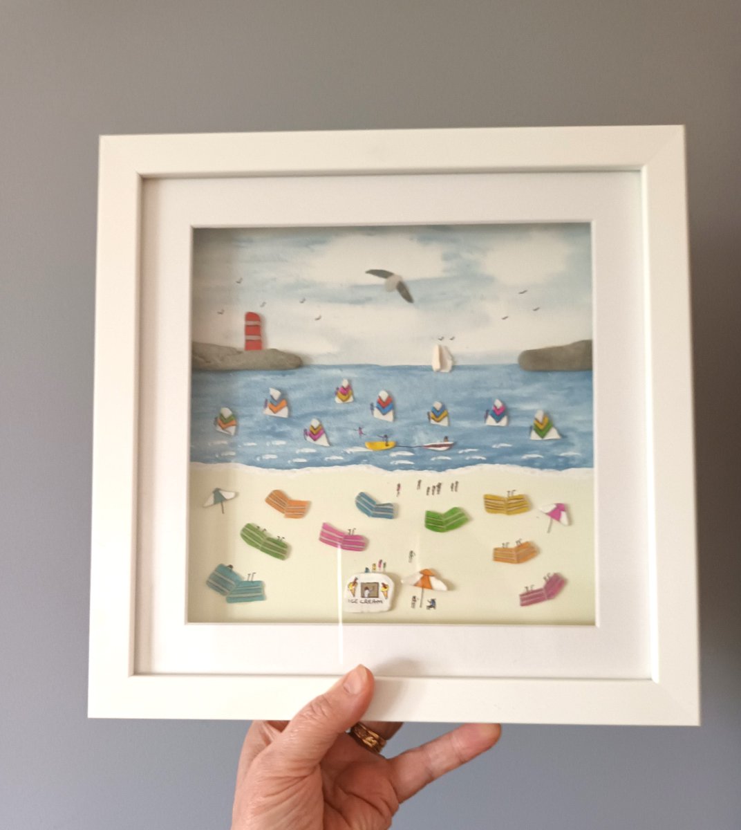 Beachstreetart's tweet image. Make the most of today's sunshine it's not gonna last #beachcombed #seaglass #coastal #wallart #cornwall etsy.com/uk/beachstreet…