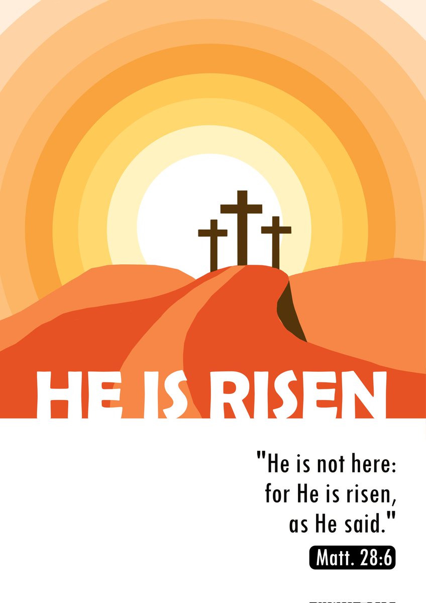 "He is not here, He is risen as He said" Matthew 28:6

Happy Easter!