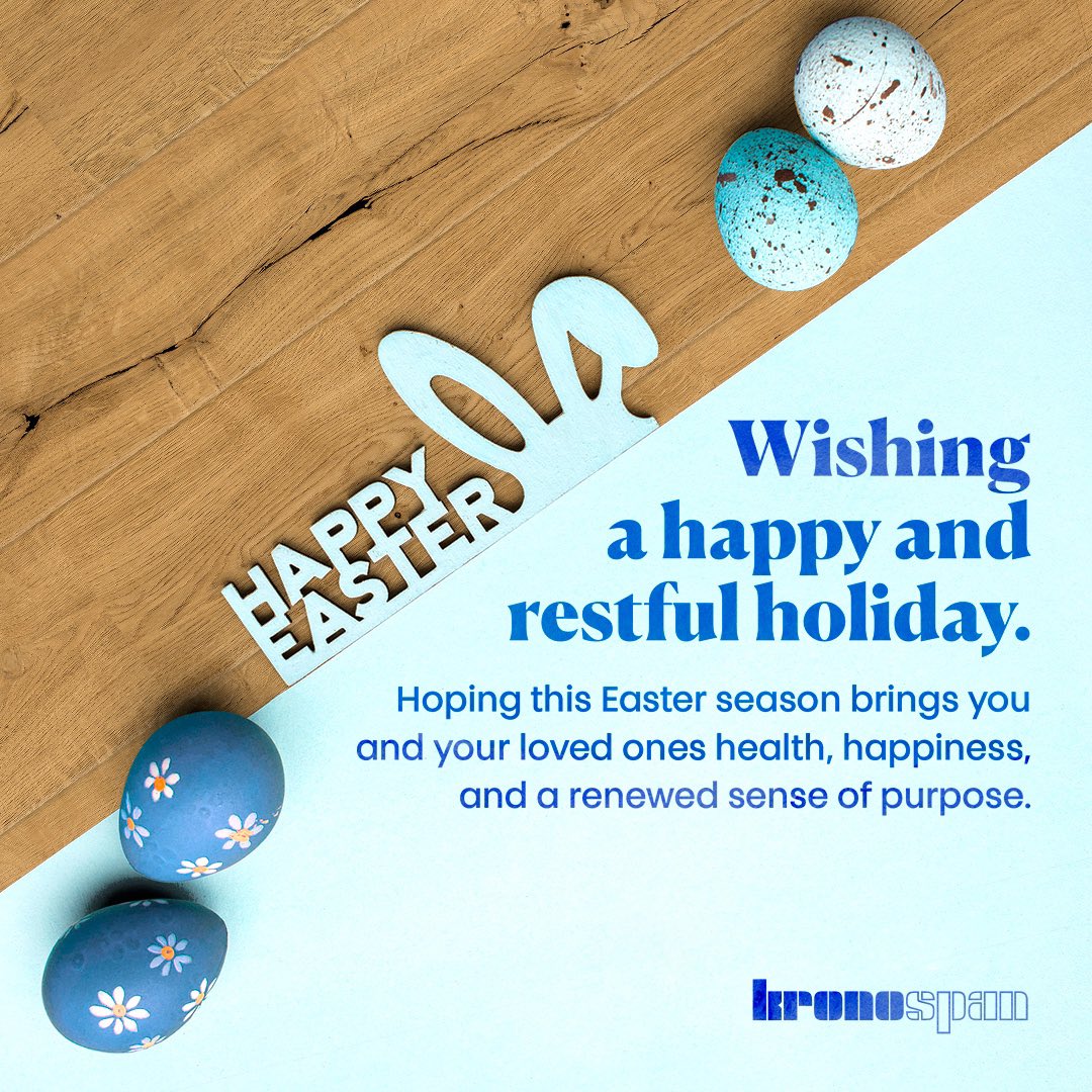 Kronospan's tweet photo. 🪺 Easter is the time to celebrate spring, change and renewal.
Remember to spread the love and joy of the season.
Kronospan wishes you a Happy Easter!
#Kronospan #WoodBasedBoards #WoodBasedMaterials #WoodBasedPanels #Easter #EasterDay #Easter2023 #HappyEaster #HappyHolidays https://t.co/SQCP7ju6UC