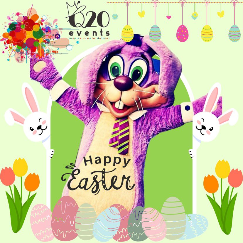 Q20 Events (@q20events) on Twitter photo Happy Easter from everyone here at Q20 Events and our cheekiest bunny, Bunji!
May your day be filled with love and chocolate! 
#Easter #Bunny #FamilyFun #StreetTheatre #WeMakeMagic Happy Easter from everyone here at Q20 Events and our cheekiest bunny, Bunji!
May your day be filled with love and chocolate! 
#Easter #Bunny #FamilyFun #StreetTheatre #WeMakeMagic