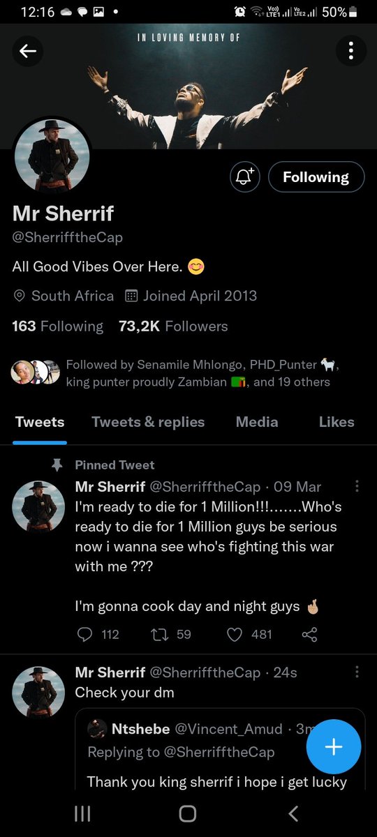 Saider_Dube's tweet photo. @SherrifftheCap Yoh I've been refreshing and checking your timeline now and then🙏😭🤲🛐 plz brother🛐🤲 https://t.co/W3Kgc5V9FS