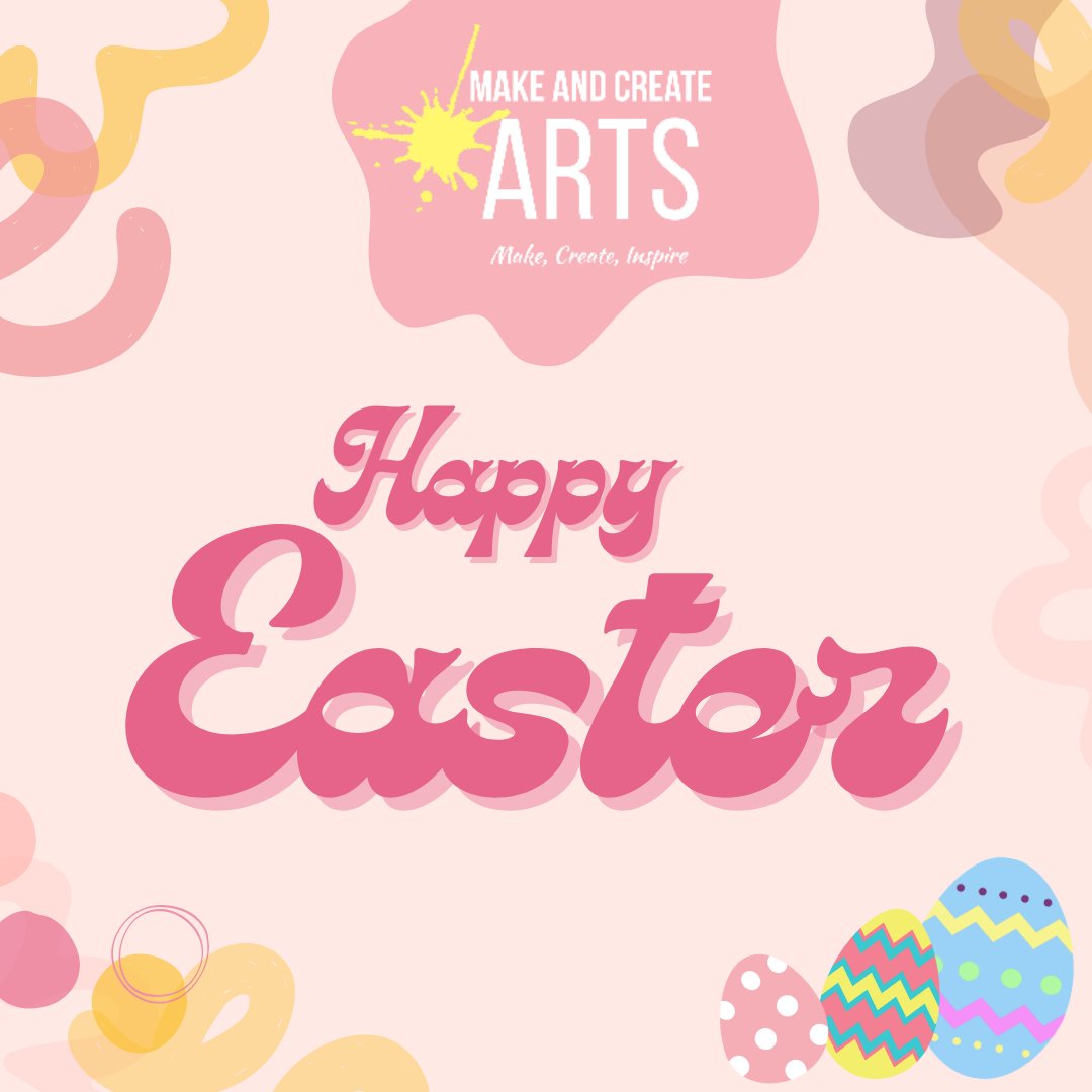 Happy Easter from Make and Create Arts! 
✝️🐰🌻🐣🍫🌷🥚🌺🐇🌼🐦🌸✝️