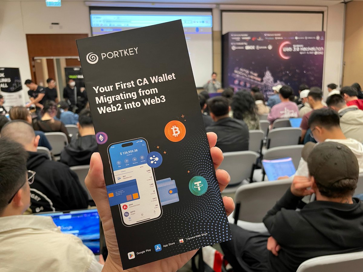 Portkey (@portkey_did) on Twitter photo Portkey delivered a speech on today's #IntotheSocialverse Hackathon, introducing our social recovery mechanism and DID solution for a CA wallet.
By adding a social layer to guarantee security and simplicity, Portkey offers the entrance for building socialverse <a href="/0xBlockBooster/">BlockBooster</a> Portkey delivered a speech on today's #IntotheSocialverse Hackathon, introducing our social recovery mechanism and DID solution for a CA wallet.
By adding a social layer to guarantee security and simplicity, Portkey offers the entrance for building socialverse <a href="/0xBlockBooster/">BlockBooster</a>
