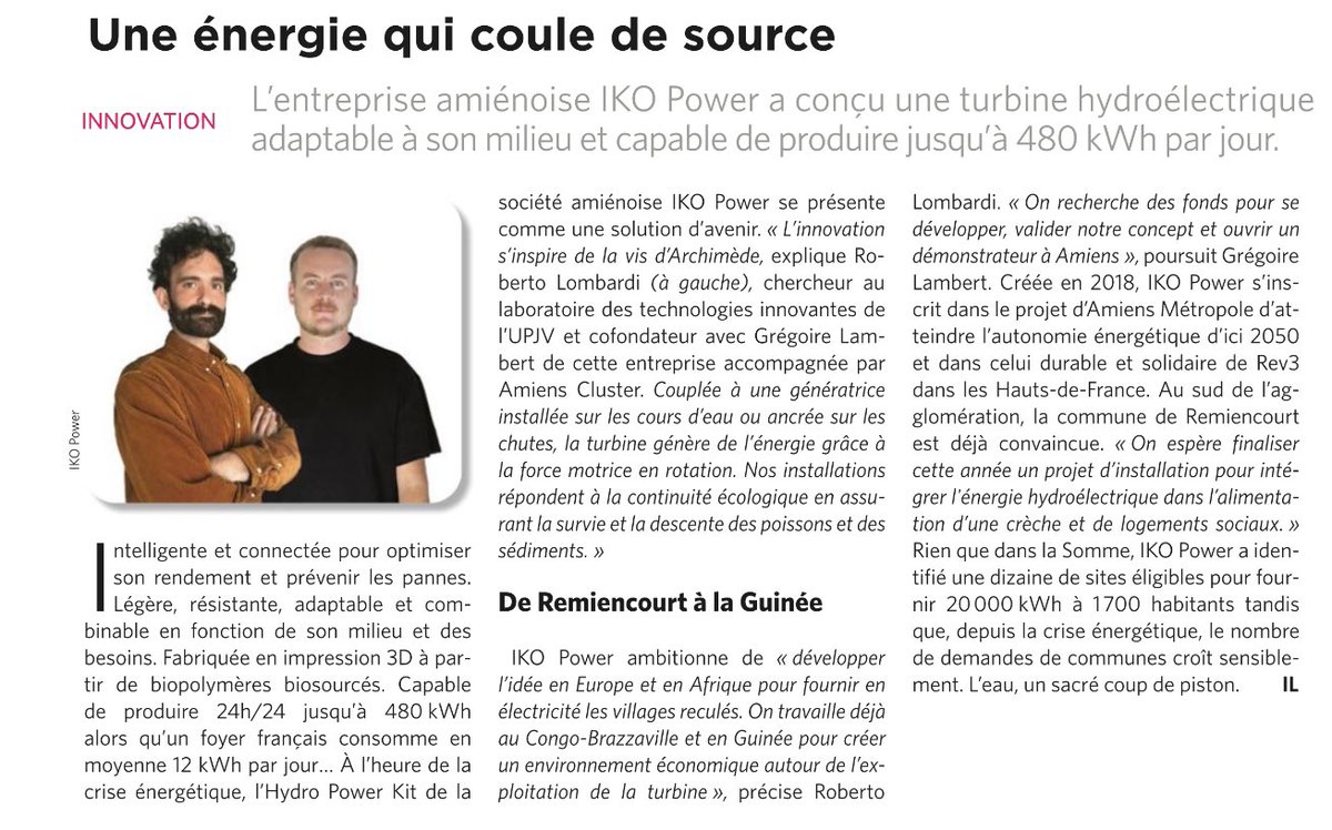 Staying Alive (@lamienois2) on Twitter photo Bravo pour vos innovations en matière de turbines hydroélectriques intelligentes 💦⚡️<a href="/AmiensMetropole/">Amiens Métropole - Ville d’Amiens</a> #IKOPOWER <a href="/Amiens_Cluster/">Amiens Cluster</a> #Amiens Bravo pour vos innovations en matière de turbines hydroélectriques intelligentes 💦⚡️<a href="/AmiensMetropole/">Amiens Métropole - Ville d’Amiens</a> #IKOPOWER <a href="/Amiens_Cluster/">Amiens Cluster</a> #Amiens