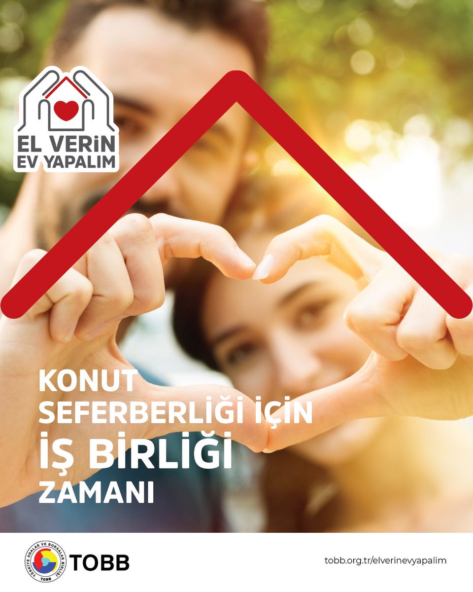 Birbirimizin tutunacak dalıyız.

#ElverinEvyapalım 

Depremzede vatandaşlarımızı yeni yuvalarına kavuşturalım.

Umudu birlikte büyütelim.

👇
tobb.org.tr/elverinevyapal…