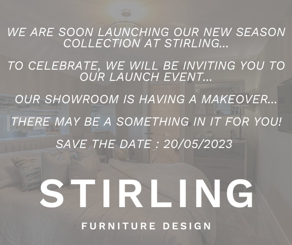 Save The Date 20/05/2023
#bolton #launch #manufacturer #furnituredesign