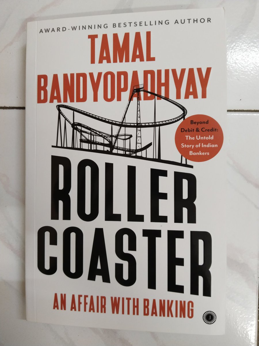 Pallavisms's tweet photo. Finished @TamalBandyo's Roller Coaster in almost 1 sitting; it's that interesting & informative. A great read on lots of insider info. about the lives, whims & fancies of our public & private sector bankers, incl. details on RBI Governors. Good political insights too.
#AprilRead https://t.co/9QPOF6XYGu