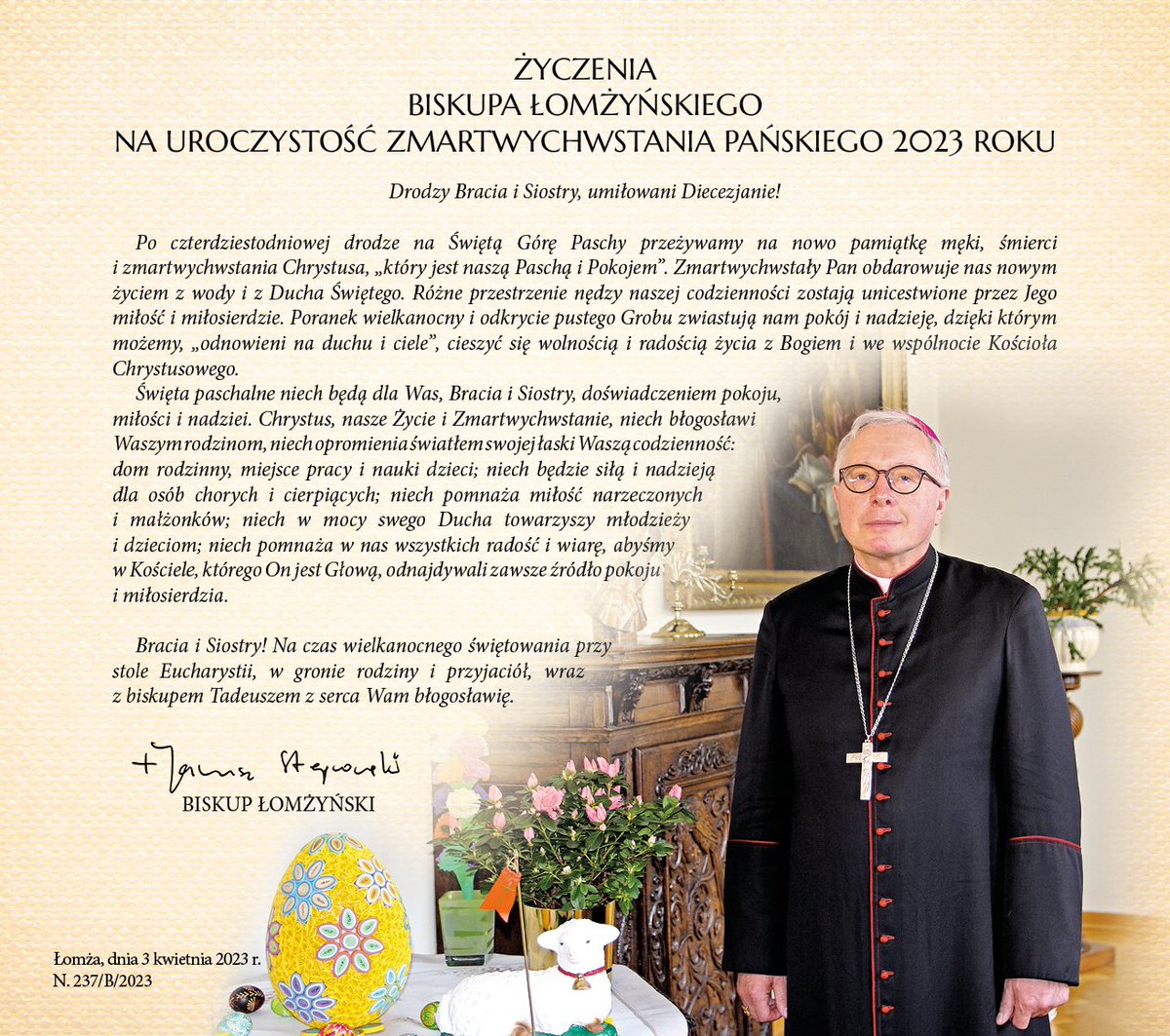 Życzenia Pasterza Diecezji Łomżyńskiej
youtu.be/e-Ha_x9GQLw