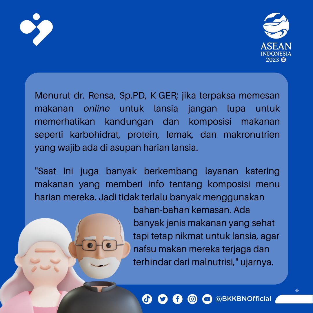 kemendukbangga's tweet photo. 2. Dikutip dari @id_geriatri ada hal yang harus diperhatikan sebelum memesan makanan online untuk lansia. Simak penjelasannya di atas ya, Sobat.
.
.
#BKKBN
#KeluargaHebatTerencana
#BerencanaItuKeren
#KeluargaKerenCegahStunting
#SambutWeekend
#Lansia https://t.co/ENHdH3n3Gt