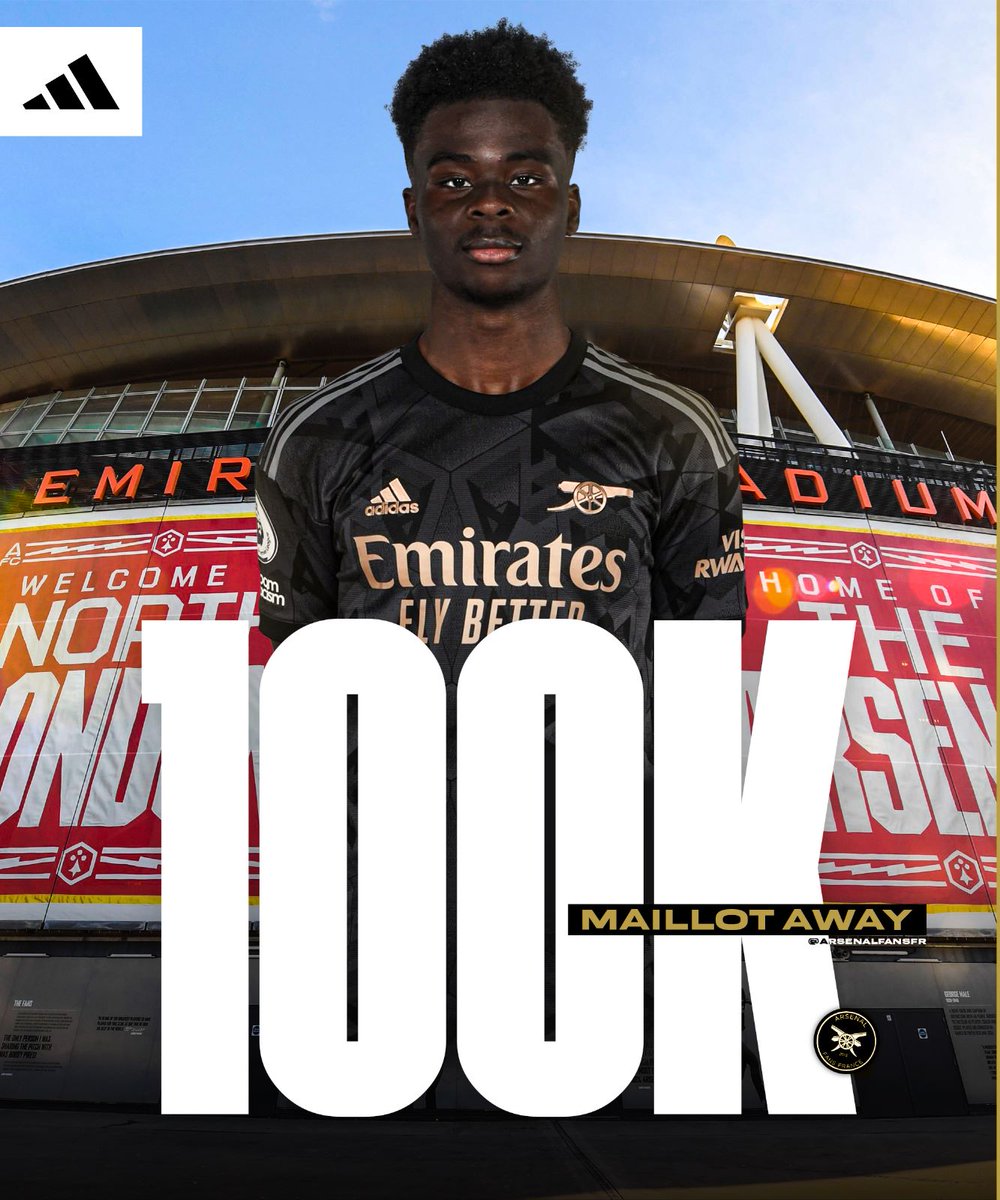 ArsenalFansFR's tweet photo. 🚨𝐂𝐎𝐍𝐂𝐎𝐔𝐑𝐒 🎁

🔥 Gagnez votre maillot away avec @adidasFR pour (toujours) célébrer nos 100k abonnés ! 

Pour participer : 

🔄 Retweet ce tweet 
✅ Follow @ArsenalFansFR 
💬 Dis-nous de quand date notre dernière victoire à Anfield. 

#LIVARS #AFC 🔴⚪️ https://t.co/D23MRYDXnR