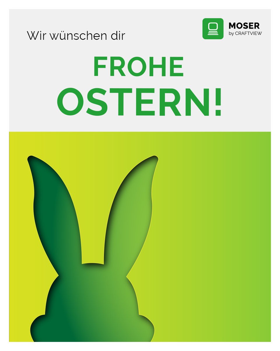 Wir wünschen dir schöne Festtage und sind ab Dienstag wieder für dich da.
Wenn du vorher Fragen hast, schau mal im Kundenportal vorbei!

Das Moser-Team

#moser #erpsoftware #erp #digitalisierung #ostern #froheostern #kundenportal