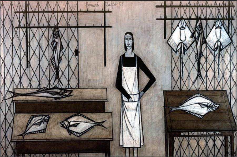 La poissonnerie, 1951 - Bernard Buffet