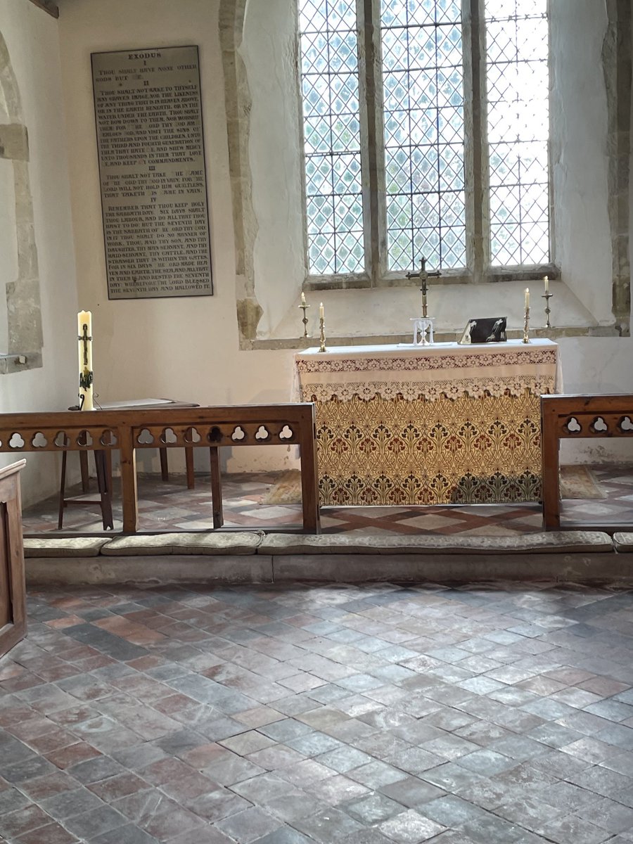 One of the many village churches this morning