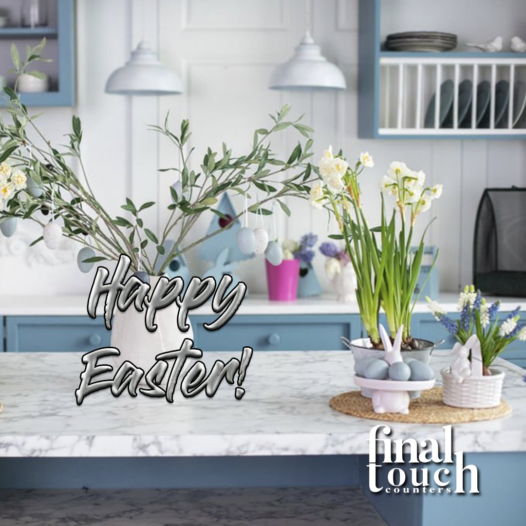Happy Easter from Final Touch Counters team! 🐰🌷

May your day be filled with joy, love, and lots of sweet treats! 🍫🐣

Let's make it a hoppy Easter and a wonderful spring season ahead! 🌸🌼🌻

#finaltouchcounters #happyeaster #springseason #kitchenrenovation #countertopideas