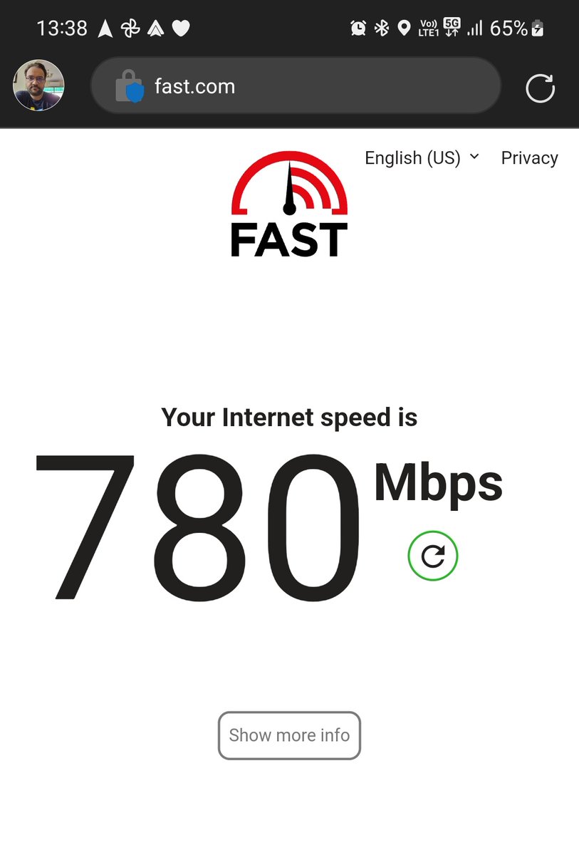 #airtel5gplus speed in my area. 
How much is yours?