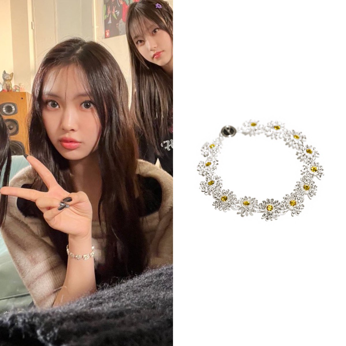 PEACEMINUSONE DAISY BRACELET GOLD とがっ ブレスレット PEACEMINUSONE DAISY BRACELET GOLD とがっ ブレスレット