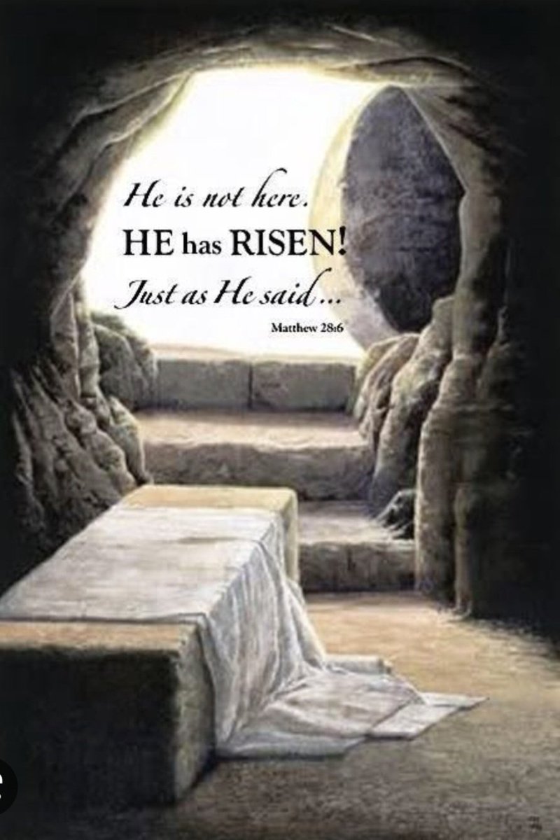 The angel said to the women, Do not be afraid, for I know that you are looking for Jesus, who was crucified. He is not here; he has risen, just as he said. Come and see the place where he lay.' Matthew 28:5-6: Amen 🙏🏼 🙏🏼
