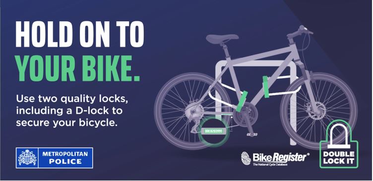MPSNewham's tweet photo. Do you own a bicycle? 🚲
Registering your bike helps the police identify the legitimate owner of bikes that have been stolen.
https://t.co/jmY44eRiqF
#Registerit
#Lockitup https://t.co/99KiOsDyS0