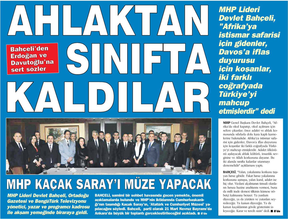 Kim bu Ahlak tan sınıfta kalanlar.