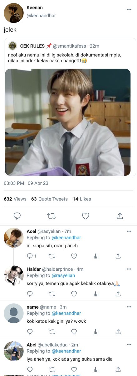 feyphile's tweet photo. baru kenal udah bilang jelek, eh tapi kok ...

; jaemren onetweet au https://t.co/sCrMaTP1r0
