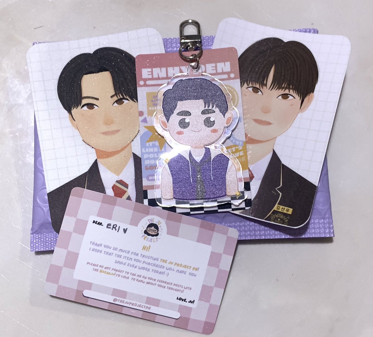 haulz4pjs's tweet photo. #dearju

tysm for this high quality enhypen keyring @thejuprojectph !! pati freebies high quality din grabe. will definitely papabudol ulit sayo next time sis! 🤣🤣 

~ BUY NA KAYO SA KANYA! HINDI KAYO MAGSISISI SA GANDA NG QUALITY!! https://t.co/PgtaAwswb7