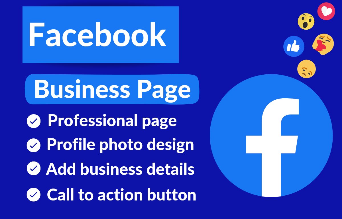 I Will Create Facebook Business page thet can help to grow your business and brand your company increase more coverage with sophisticated audiences reach BILLIONS of potential customers. Generate more sales , lower  your marketing expenseswith a  facebook business page.