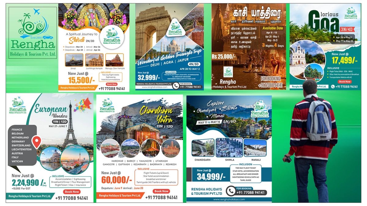 Renghaholidays's tweet photo. Don't waste your time. Book and Fly  +91 770 889 41 41  renghaholidays@gmail.com #Summertour #touronsummer #shirdi #chardham #simla #manali #kashmir #srinagar #europe #singapore #malaysia #srilanka #Goa #kasi #cruise #sailing #flighttour #cruisetour #ticketbooking #travesl https://t.co/0o3bjiBNLW