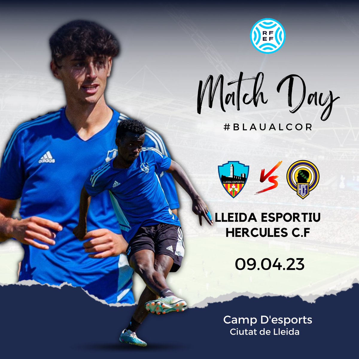 𝙂𝘼𝙈𝙀𝘿𝘼𝙔 🔥☄️⚽️

#lleida #lleidaesportiu #SegundaRFEF #HerculesdeAlicante
#blaualcor