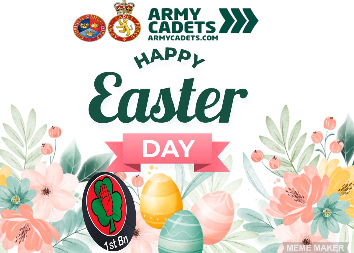 1 NI ACF (@1_ni_acf) on Twitter photo #HappyEaster2023 from 1st (NI) Battalion Army Cadet Force #cadets1ni <a href="/ALieutenancy/">Antrim Lieutenancy ☘️</a> <a href="/RFCANI/">RFCA NI</a> @CCOY1NIACF <a href="/DepComdt_1NI/">Dep Comdt West 1 NI Bn ACF</a> <a href="/DComdtEast1NI/">DComdt East 1 NI Bn ACF</a> @ColCadetsACF <a href="/Clint__Riley/">Clinton Riley OBE</a> <a href="/CTCFrimleyPark/">CTC Frimley Park</a> <a href="/RSM_FrimleyPark/">RSM Frimley Park</a> <a href="/OcbCoy926/">1NIACFOCBCoy926</a> <a href="/LLCoLondonderry/">LLCoLondonderry</a> @TyroneLieut <a href="/BLieutenancy/">BelfastLieutenancy</a> <a href="/cf_hmindsni/">❤🌈 38X Army Cadets Healthy Minds NI</a> <a href="/ccf_campbell/">Campbell College CCF</a> #HappyEaster2023 from 1st (NI) Battalion Army Cadet Force #cadets1ni <a href="/ALieutenancy/">Antrim Lieutenancy ☘️</a> <a href="/RFCANI/">RFCA NI</a> @CCOY1NIACF <a href="/DepComdt_1NI/">Dep Comdt West 1 NI Bn ACF</a> <a href="/DComdtEast1NI/">DComdt East 1 NI Bn ACF</a> @ColCadetsACF <a href="/Clint__Riley/">Clinton Riley OBE</a> <a href="/CTCFrimleyPark/">CTC Frimley Park</a> <a href="/RSM_FrimleyPark/">RSM Frimley Park</a> <a href="/OcbCoy926/">1NIACFOCBCoy926</a> <a href="/LLCoLondonderry/">LLCoLondonderry</a> @TyroneLieut <a href="/BLieutenancy/">BelfastLieutenancy</a> <a href="/cf_hmindsni/">❤🌈 38X Army Cadets Healthy Minds NI</a> <a href="/ccf_campbell/">Campbell College CCF</a>