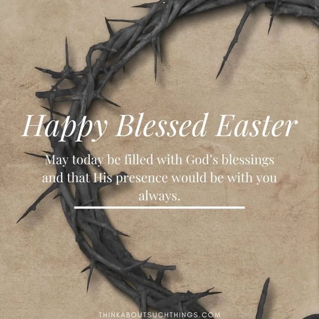 Wishing all Christians a blessed Easter .