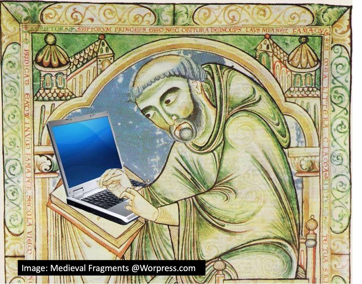 In Modern Irish, RÍOMHAIRE is a computer 🖥️

In Early Irish, the same word referred to a person who calculated time - like the date of #Easter 📅

 Happy Easter to all who celebrate!