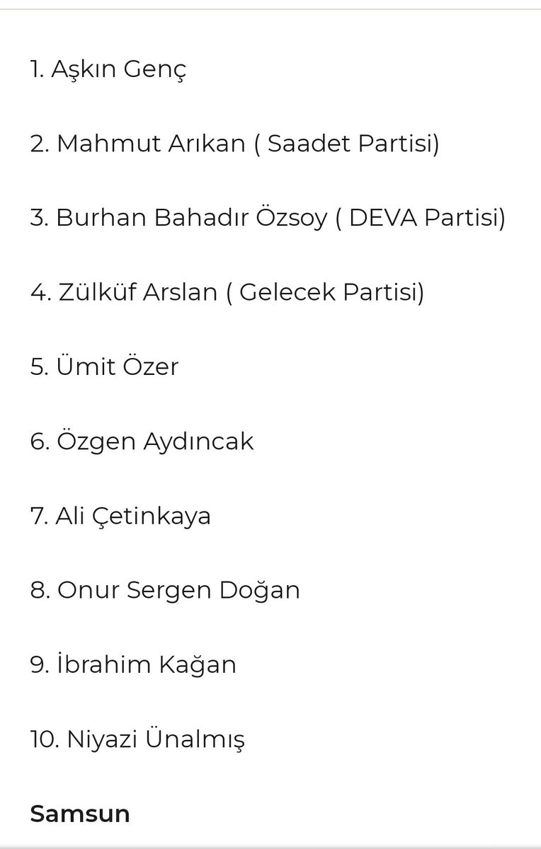 kayseritaraf's tweet photo. İşte CHP Kayseri Milletvekili sıralaması https://t.co/6KgAaQyuJe