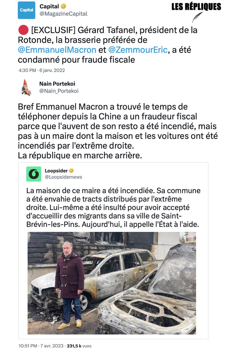 Il y a un an Gérard Tafanel président et co-propriétaire de la brasserie parisienne la Rotonde était condamné à 30 000€ d'amende et 18 mois de prison avec sursis par le tribunal correctionnel pour avoir dissimulé une partie des recettes de l’établissement

<a href="/Nain_Portekoi/">Nain Portekoi 🇨🇵</a>