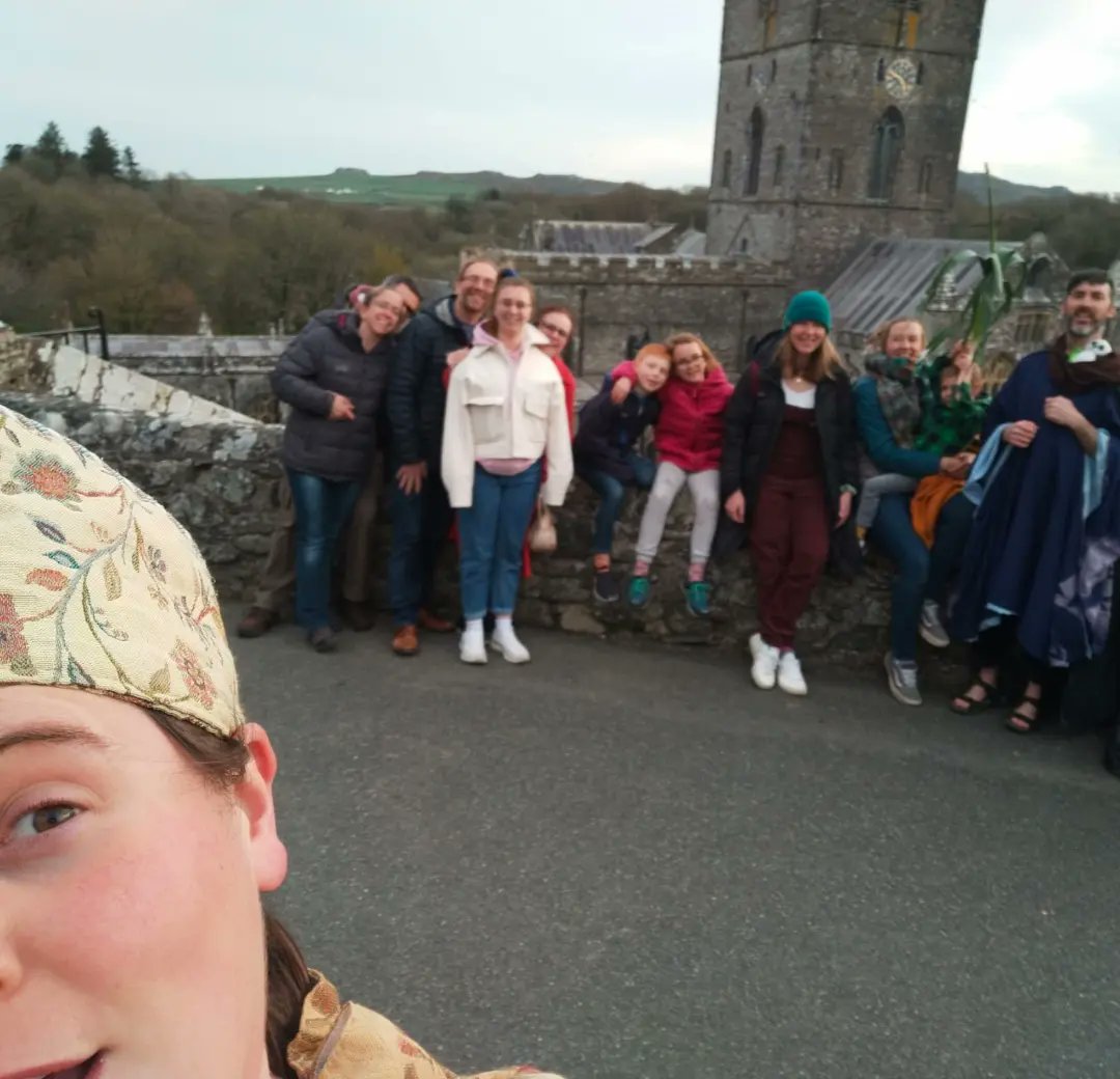 Happy Easter from the monks of St David's! Here's a couple shots from our first tour of the year, Inc Rhygyrfarch's first attempt at a selfie. Lovely bunch. Spaces available for Bank Holiday Monday, see firedonkey.co.uk for tickets