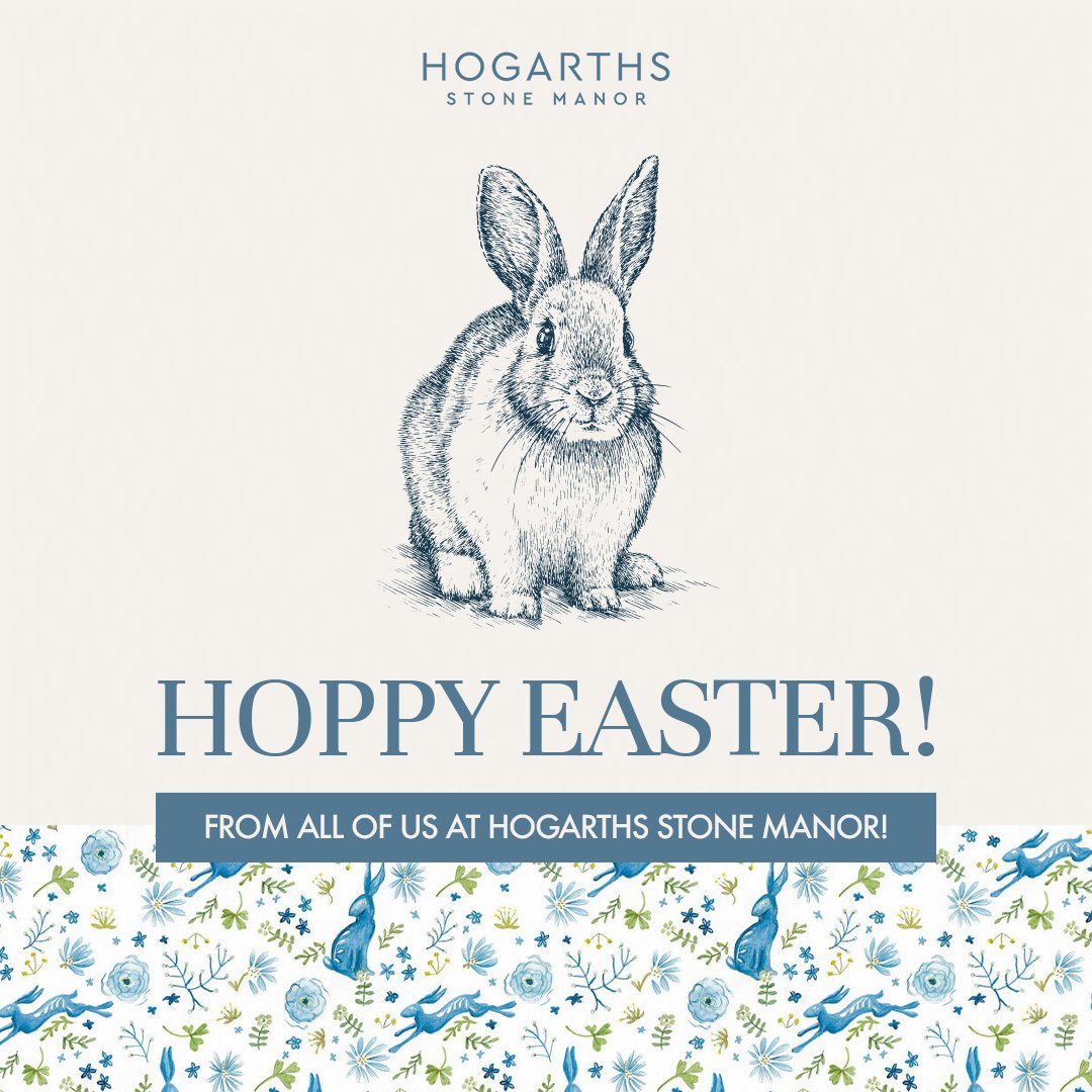 Wishing you a very 'Hoppy Easter' from all of the team at Hogarths Stone Manor! 🐰
#HogarthsStoneManor #Easter #HappyEaster