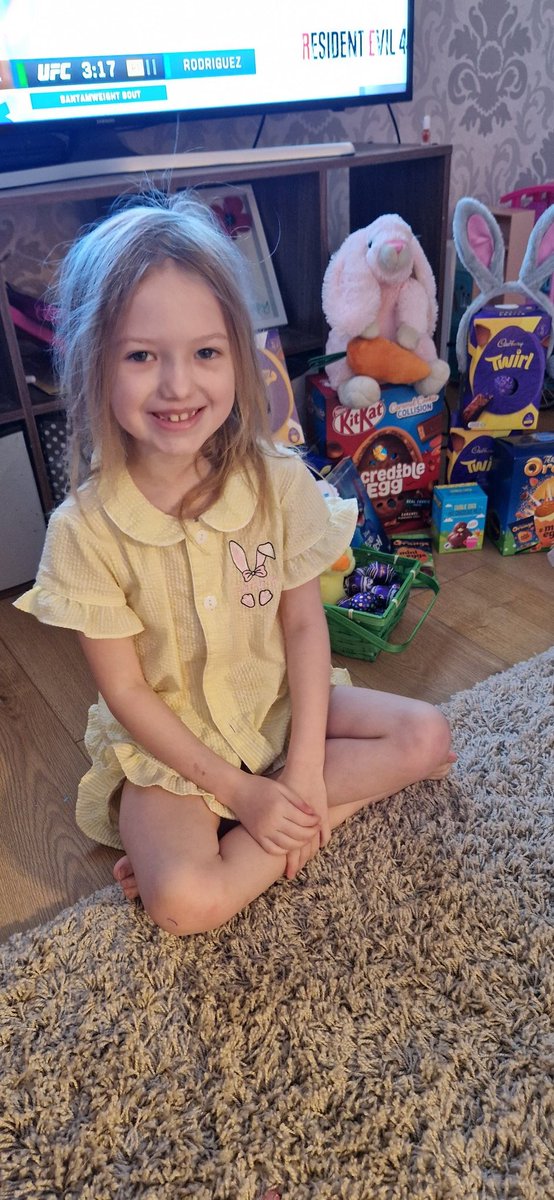 Happy Easter 🐣 🐰 💛 Poppy enjoyed her Easter egg hunt via Alexa this morning shes played it twice since 🤣