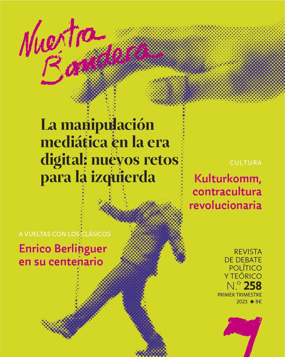 📚 Muy pronto estará disponible el nº 258 de NUESTRA BANDERA🟥, nuestra revista de debate político y teórico fundada en 1937.

Aquí el índice de contenidos de los que podrás disfrutar. ¡Suscríbete! 👉 pce.es/nuestra-bander…