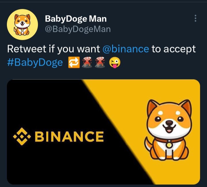 AlphaCryptoGems's tweet photo. Retweet if you want #Binance to list  #BabyDogeCoin https://t.co/XdE1YE1qk5