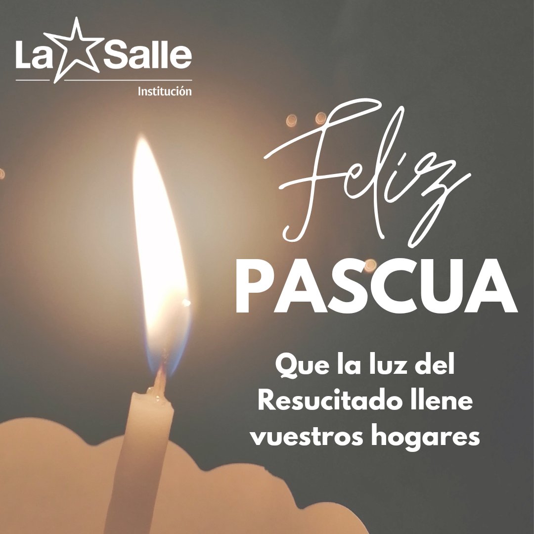 LaSalleInstituc's tweet photo. Entonces les dice Jesús: «No temáis. Id, avisad a mis hermanos que vayan a Galilea; allí me verán.»
Mateo 28,10

#FelizPascua2023 #Pascua #JuntosMejor #MiraMásAllá #SomosLaSalle https://t.co/sO9VbQp5sx